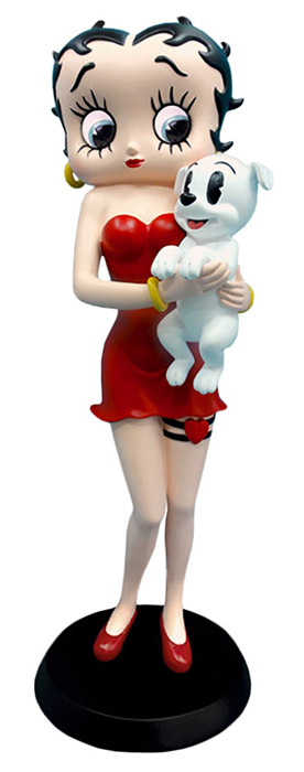 Betty Boop Holding Pudgy